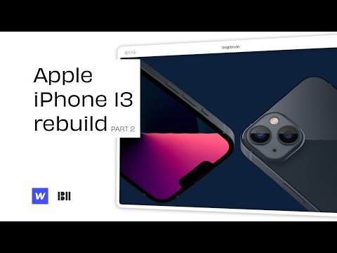 Rebuilding The Apple iPhone Pro website in Webflow #2 Part