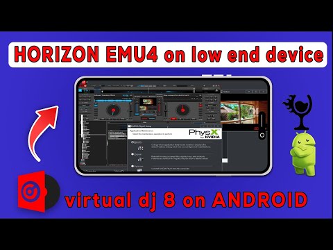 virtual dj 8 working smoothly  on my android  using new and improved  Horizon emulator