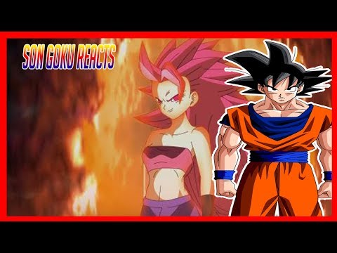 Son Goku Reacts To Goku Vs Caulifla Parody