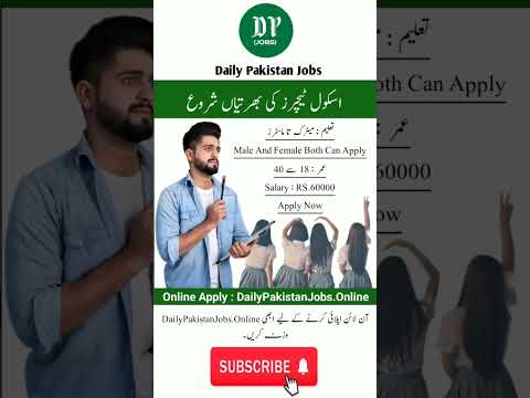 Teacher Jobs 2025 – Apply Online For Latest Education Vacancies In Pakistan