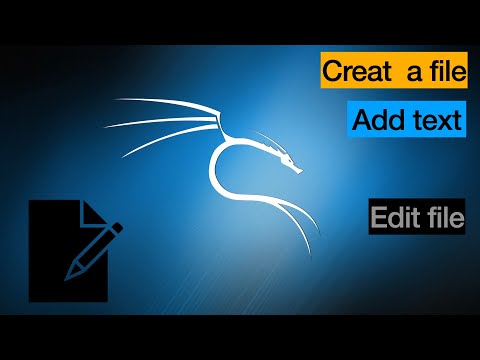 how to creat and edit text  file on kali linux | first step of hacking