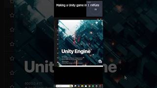 Making a Unity Game in 1 Minute (Not Really) #unity #gamedev #gamedevelopment