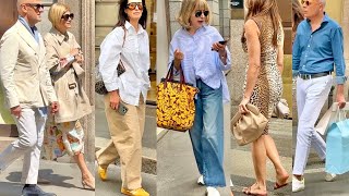 MAY 2025 ☀️ITALIAN STREET STYLE  🇮🇹MILAN  SHOPPING WALK & SUMMER 2025 FASHION 🛍️#vanityfair