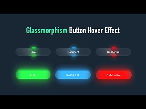 Amazing Glassmorphism Button Hover Effect Using HTML & CSS | CSS Trick