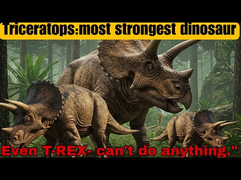 Triceratops:A dinosaur that even T REX Feared |facts world |english explanation