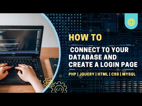 Learn How to Connect to Your Database and Create a Login Page | PHP jQuery HTML CSS Tutorial