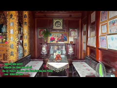 Nhà Mái Đao TRên Tầng 3 Gian 2 Trái  Và Nội Thất Cực Đẹp - Nhà Gỗ Hữu Quyết