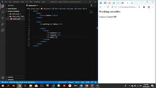 HTML TABLE
