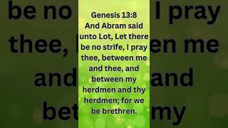 Abraham's Generous Gesture: Genesis 13:8"