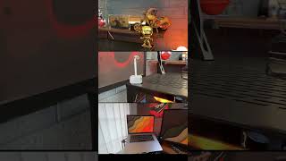 Cosy warm vibes to brighten up your timeline #workspacesetup #desksetuptour #deskspace #myoffice