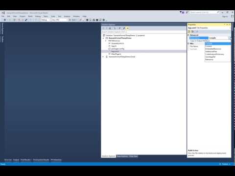 Set Build Action on a Xaml File to EmbeddedResource