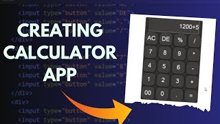 Calculator App Create Using Javascript, HTML and CSS.