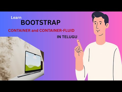 what is difference between bootstrap class name container and container-fluid learn in telugu.