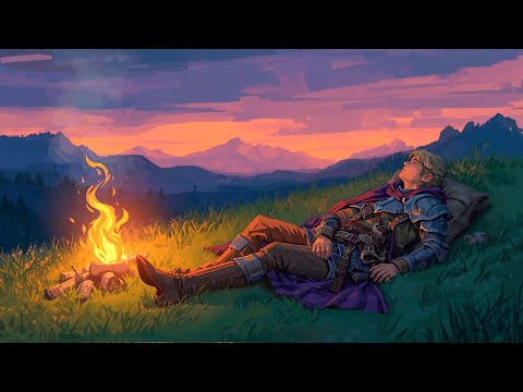 Calm Medieval Music For Concentration and Attention | The Wanderer Lay down to Rest