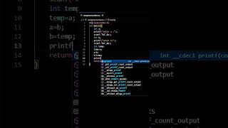 code to Swap two numbers using temporary variable 👉 #code #codingislife  #btechcse  #programmer