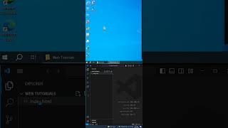 Live server extension in vs code #html #vscode #webdevelopment #shorts
