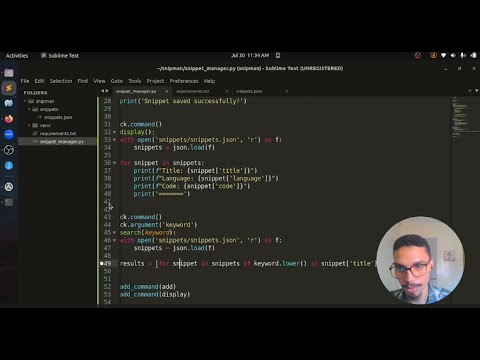 Building a CLI Code Snippet Manager with Python Click
