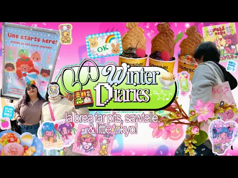 winter diaries living in LA (∩˃o˂∩)♡ la brea tar pits, sawtelle japantown, & little tokyo 🌷