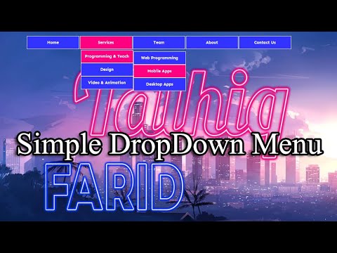 Simple DropDown Menu using HTML & CSS | قائمة منسدلة بسيطة