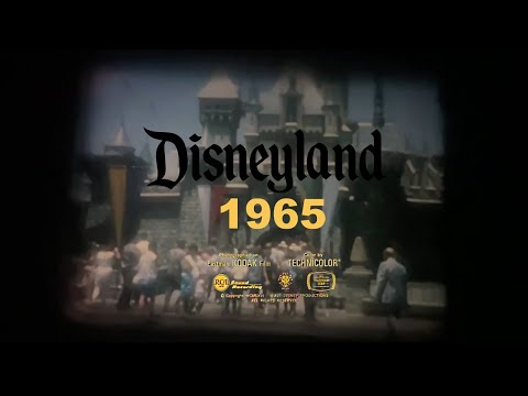 Disneyland in 1965 - A Glimpse of Mermaids - 8mm film Home Movie