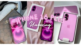 🎀 iPhone 16 Plus Pink (Unboxing, Set up + Accessories)