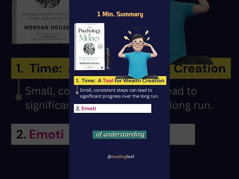 The Psychology of Money by Morgan Housel: 1 Minute summary