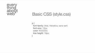 The Basics of CSS