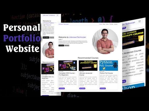 03- How I Built My Portfolio Website with HTML, CSS & JS | Step-By-Step Guide