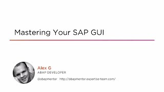 Course Preview: Mastering Your SAP GUI