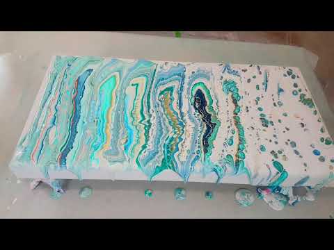 "Seashore" Ribbon Pour/Triple Decker Cup/Brilliant Blues