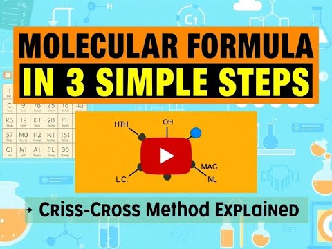 L 18 Molecular Formula in 3 Simple Steps | Criss-Cross Method Explained