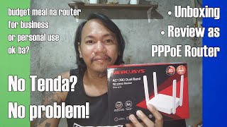 MERCUSYS AC 10 DUAL BAND BUDGET MEAL ROUTER REVIEW PAMALIT SA TENDA!