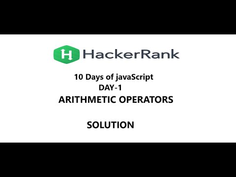 ARITHMETIC OPERATORS || Hackerrank Solution