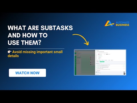 What are sub-tasks and how to use them in Automate Tasks?