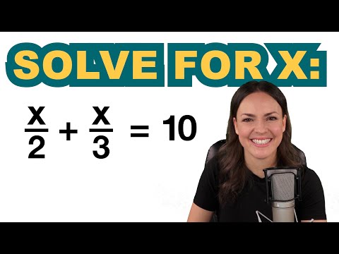 Solving linear equations with fractions – Math tutorial
