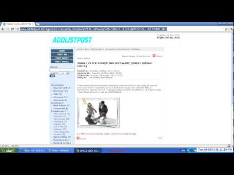 demo single click,ad posting software