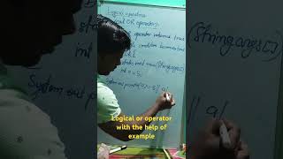 Logical or operator with the help of example